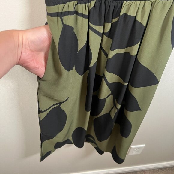 Ted Baker Telavee Maple Leaf Dress Size 0 US 0-2 Green Work Career Office - Picture 9 of 12